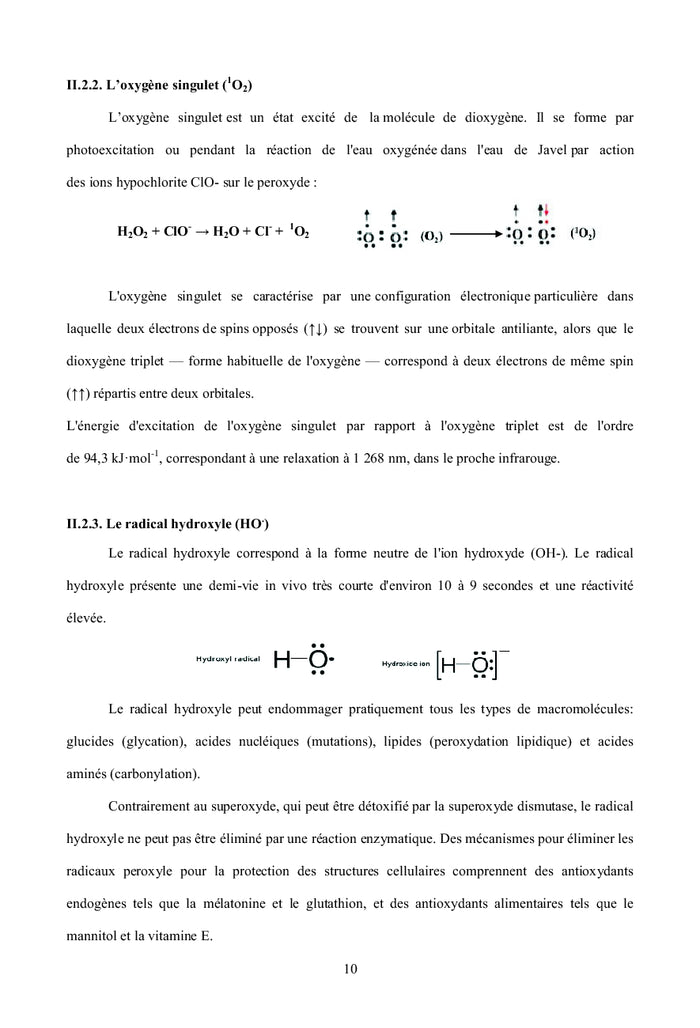 Cours de Radicaux Libres et Stress Oxydant
