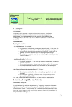 Cours comptabilité générale