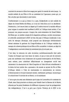 Kä Mana et les Huit Révolutions Indispensables au Congo et en Afrique