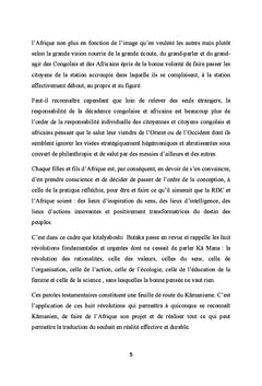 Kä Mana et les Huit Révolutions Indispensables au Congo et en Afrique