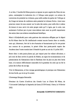 Kä Mana et les Huit Révolutions Indispensables au Congo et en Afrique