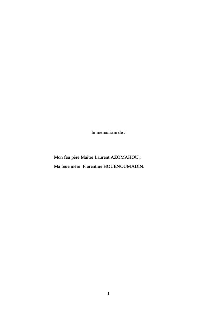 Réinsertion sociale des détenus en République du Bénin