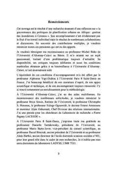 Gouvernance des politiques de planification urbaine en Afrique
