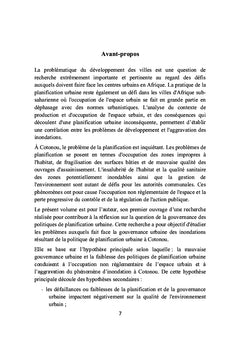 Gouvernance des politiques de planification urbaine en Afrique