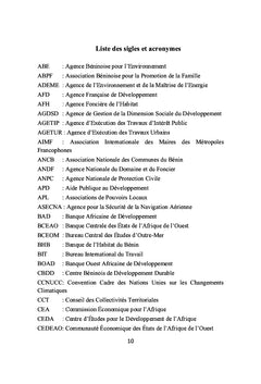 Gouvernance des politiques de planification urbaine en Afrique