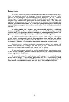 Modifications d'usage des terres durant la transition vers l'AB