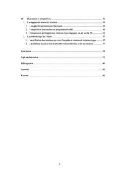 Modifications d'usage des terres durant la transition vers l'AB