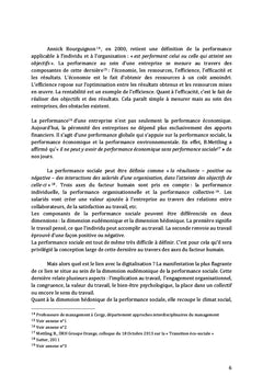 Performance sociale et digitalisation au sein des fonctions RH