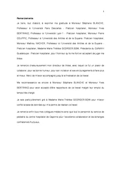 Epidemiologie de l'infection VIH en Guadeloupe