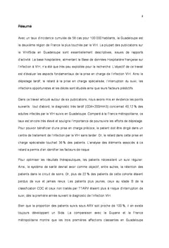 Epidemiologie de l'infection VIH en Guadeloupe