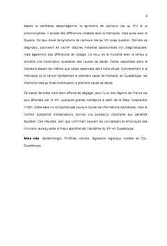 Epidemiologie de l'infection VIH en Guadeloupe