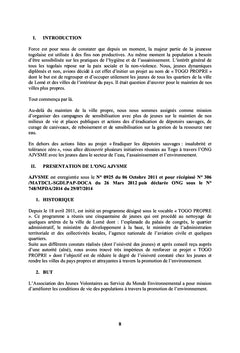 Eradication de décharges sauvages : insalubrité & tolérance zéro au Togo