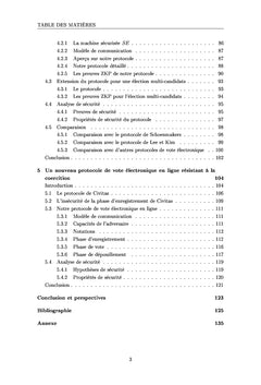 Protocoles de vote électronique basés sur le partage de secret