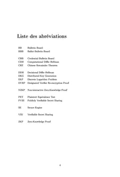 Protocoles de vote électronique basés sur le partage de secret
