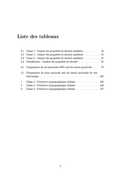 Protocoles de vote électronique basés sur le partage de secret