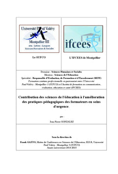 Pratiques pedagogiques des formateurs en soins d'urgence