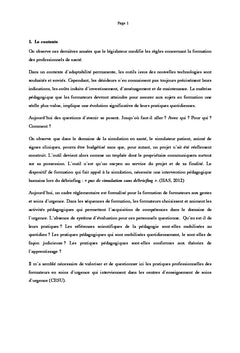 Pratiques pedagogiques des formateurs en soins d'urgence
