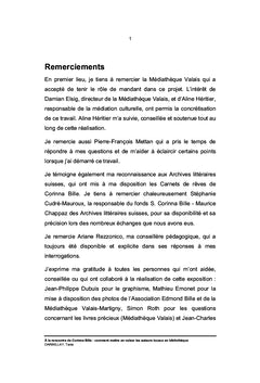 A la rencontre de Corinna Bille
