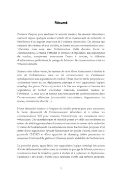 Reseaux vehiculaires : Strategies de deploiement de points d'acces