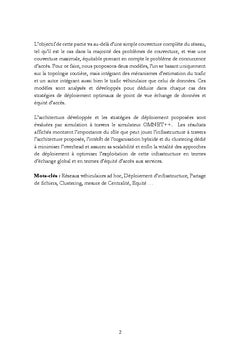 Reseaux vehiculaires : Strategies de deploiement de points d'acces