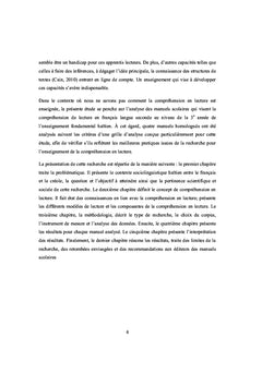Compréhension en lecture Analyse des manuels scolaires