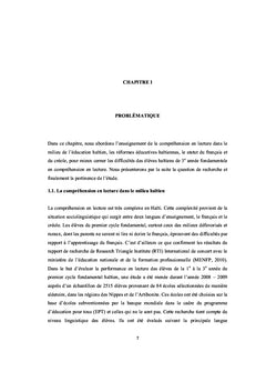 Compréhension en lecture Analyse des manuels scolaires