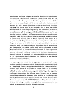 Compréhension en lecture Analyse des manuels scolaires