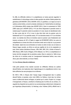 Compréhension en lecture Analyse des manuels scolaires