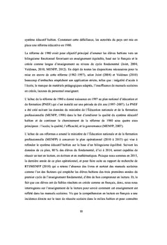 Compréhension en lecture Analyse des manuels scolaires