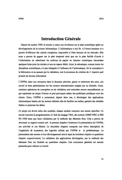 Développement d'une application informatique