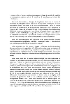 La conservation de l'Amazonie au Perou : quels enjeux ?