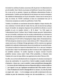 Prix de transfert et aide d'Etat : les liaisons dangereuses