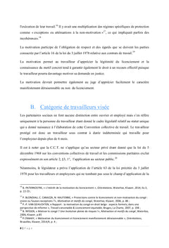 Obligation de motivation du licenciement : analyse de la C.C.T. n° 109