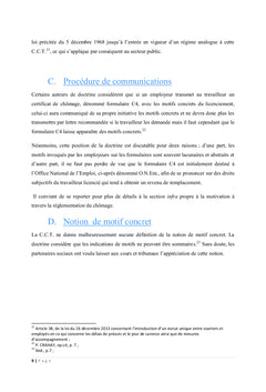 Obligation de motivation du licenciement : analyse de la C.C.T. n° 109