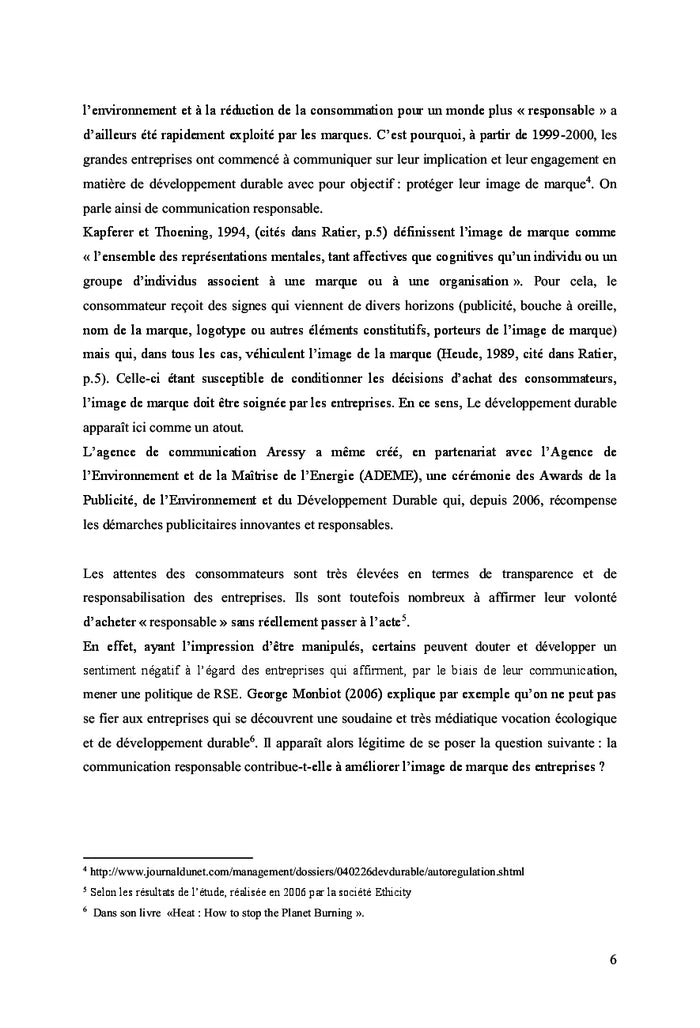 L'impact de la RSe sur l'image de marque