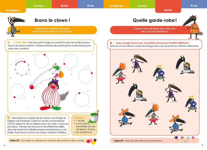 Je rentre en deuxième maternelle avec Loup