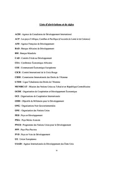 L'interet du partenariat international pour le developpement