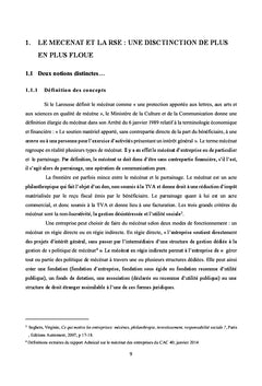 Politiques de mécénat et de RSE des entreprises:vers une convergence ?