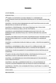 L'egyptomanie dans les créations scéniques entre 1860 et 1890