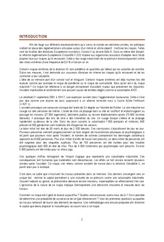Impact économique d'une catastrophe industrielle pour une mutuelle