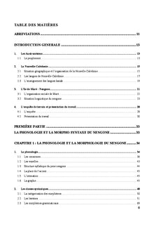 Le nengone : phonologie et éléments de syntaxe