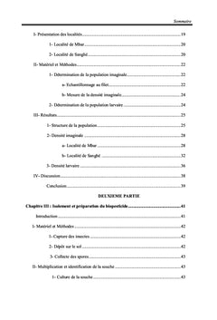 Dynamique des populations du criquet sénégalais et lutte biologique