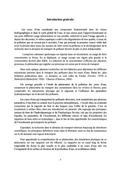 Pollution des cours d'eau