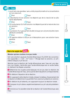 Annales Bac Physique Chimie Term. 2026 - Corrigé