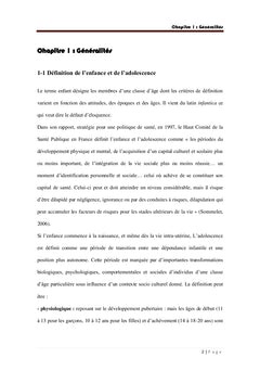 La corpulence des enfants et des adolescents dans l'ouest algerien