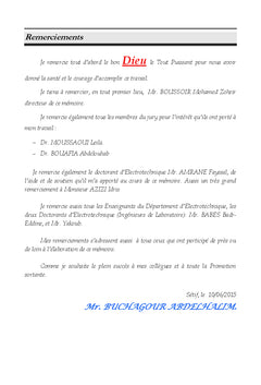 Etude et Réalisation d'une Carte de Commande Et Supervision