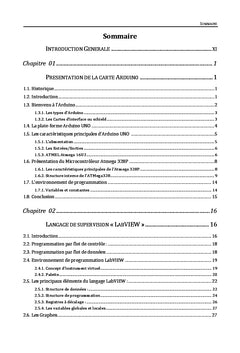 Etude et Réalisation d'une Carte de Commande Et Supervision