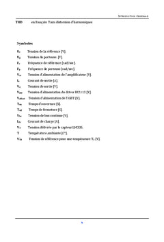 Etude et Réalisation d'une Carte de Commande Et Supervision