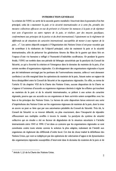 Les organisations régionales dans le maintien de la paix