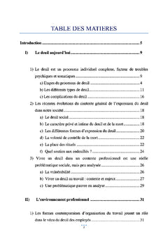 Deuil et environnement professionnel